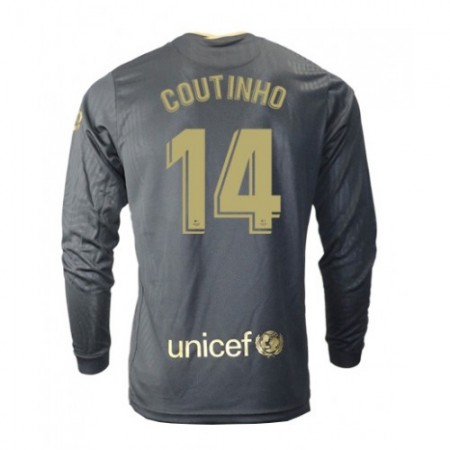 Billiga Fotbollströjor FC Barcelona Philippe Coutinho 14 Borta tröja 2020/21 Långärmad